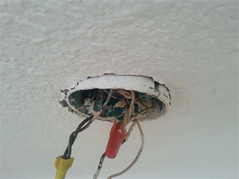 3 cable ceiling light junction box|replace ceiling light box.